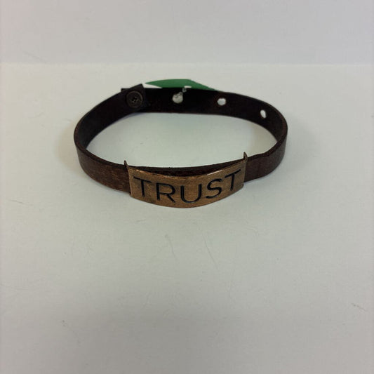 Leather/Copper Trust Bracelet