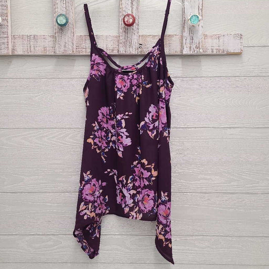 Womens Sheer Floral Cami Top