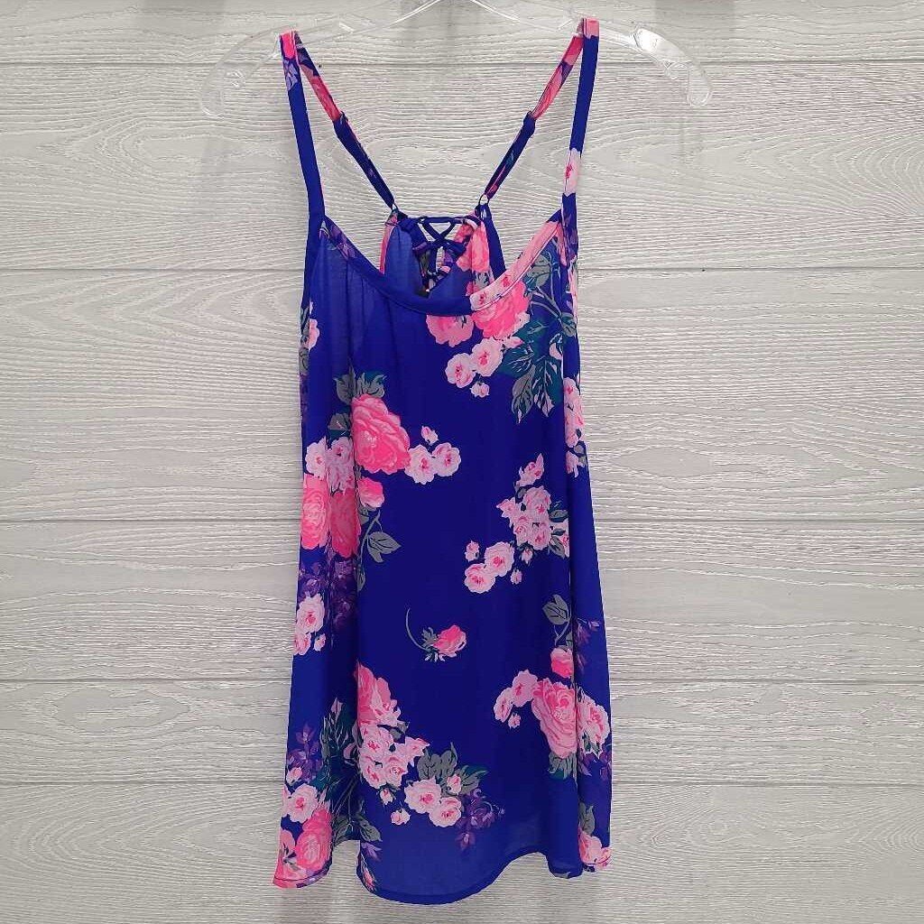 Womens Sheer Floral Cami Top