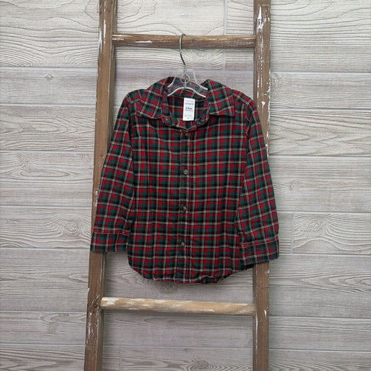 Boys Plaid Button-Up Shirt