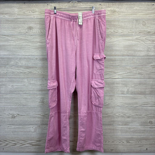 Womens Wide Leg Cargo Pants