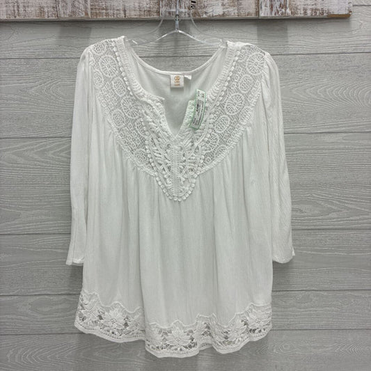 Womens 3/4 Sleeve Solid Top