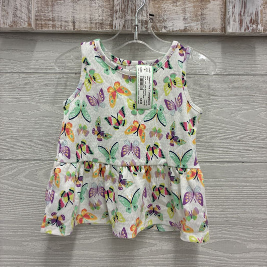 Girls Butterfly Sleeveless Shirt