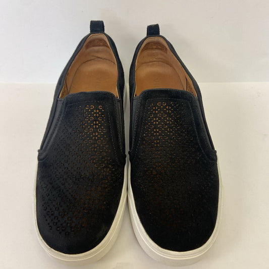 Womens Leather Slip-On Sneakers