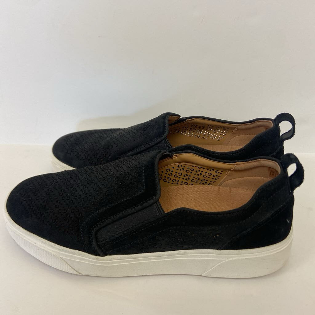Womens Leather Slip-On Sneakers