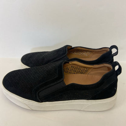 Womens Leather Slip-On Sneakers