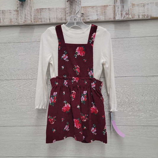 Girls Floral Cord Jumper & Shirt *NEW*