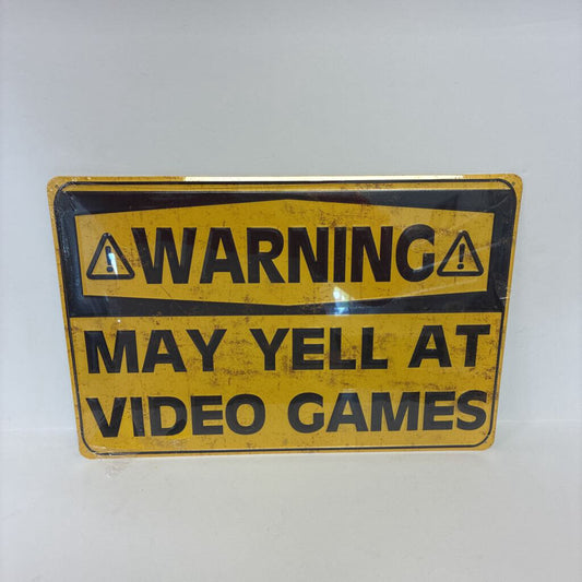 Warning Metal Sign *NEW*