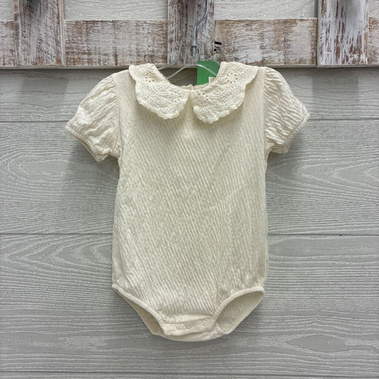 Girls Eyelet Collar Bodysuit