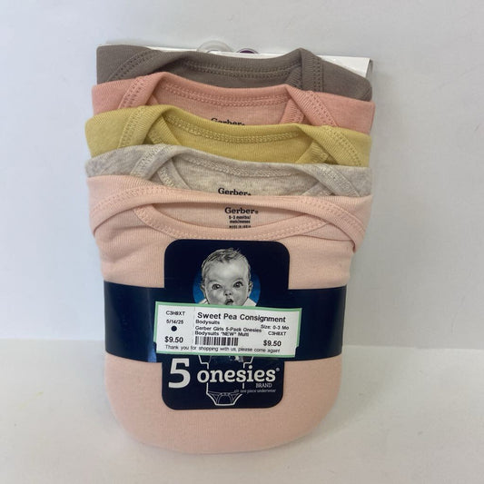 Girls 5-Pack Onesies Bodysuits *NEW*