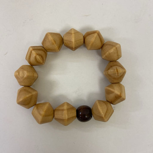 Wood Bead Stretch Bracelet