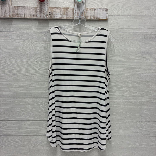 Womens Sleeveless Striped Shirt