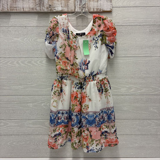 Girls Floral Lined Dress