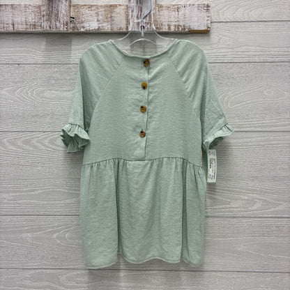 Girls Ruffle Sleeve Shirt