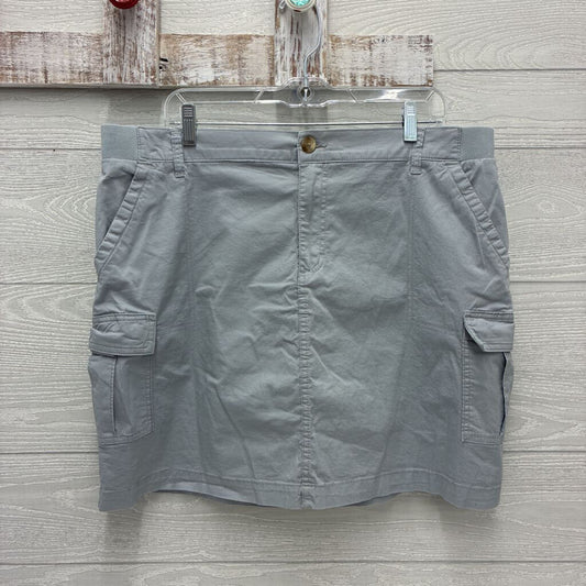 Womens Ribbed Waist Cargo Skort