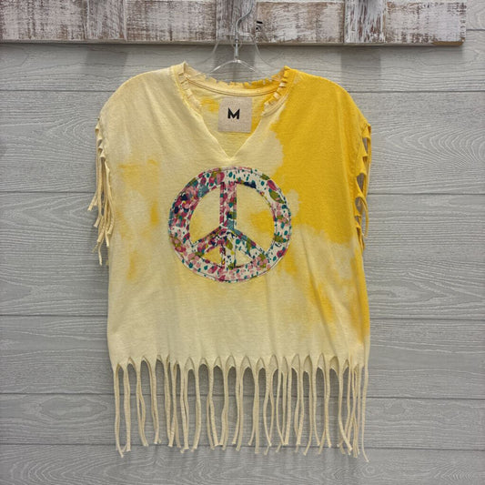 Womens Peace Sign Applique Shirt