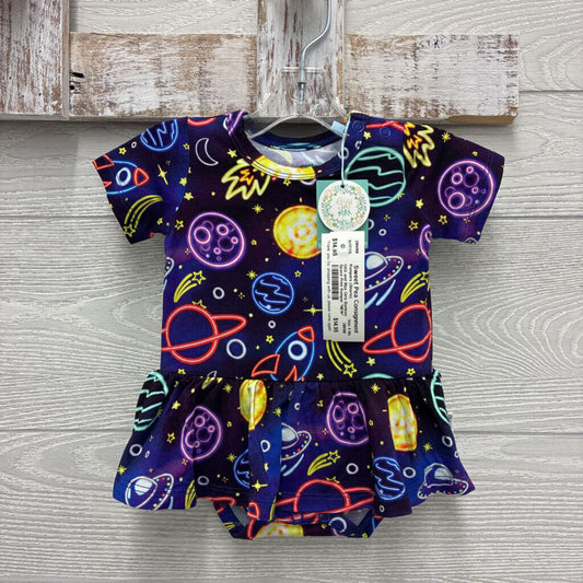 Girls Bamboo Space Print Romper *NEW*