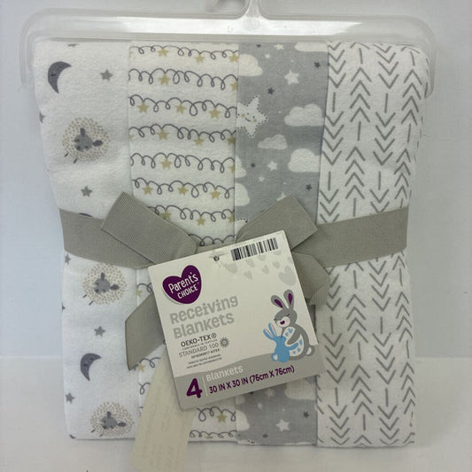 Boys 4pc Receiving Blankets *NEW*