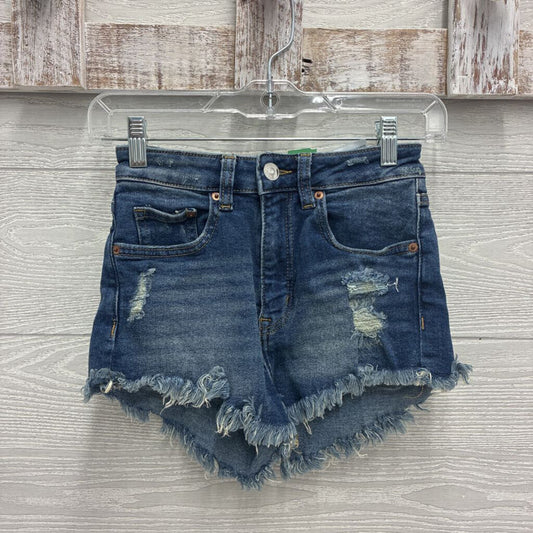 Juniors Freyed Hem Jean Shorts