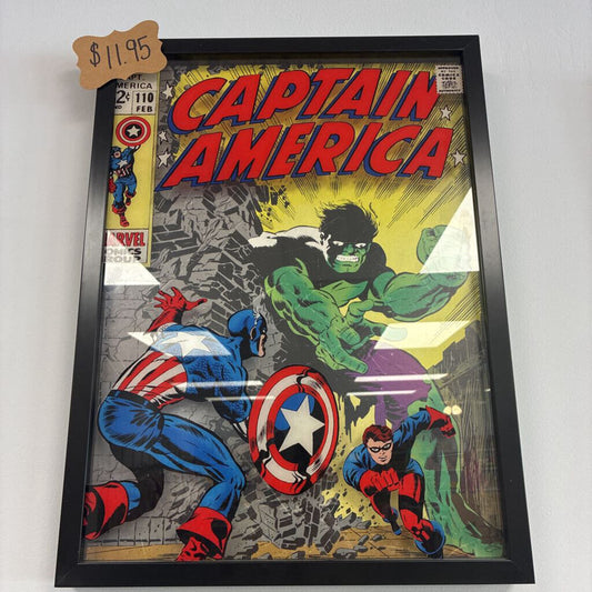 Glass-Framed Super Hero Wall Art