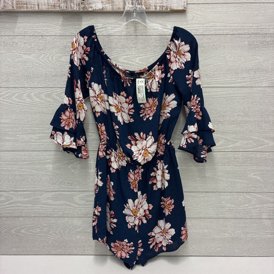 Womens Floral Shorts Romper