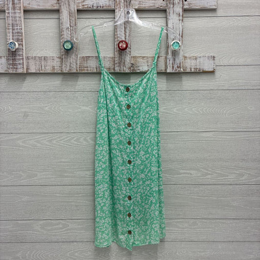 Juniors Floral Wood Button Sundress