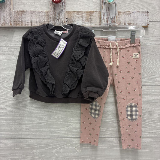 Girls Crew & Leggings Set