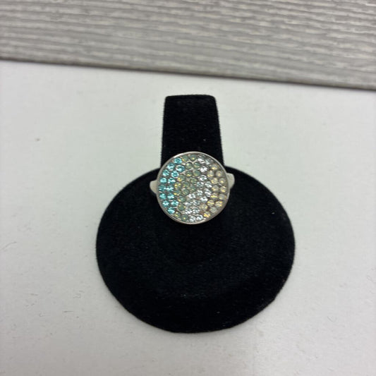 Mini Crystal Paved Circle Ring