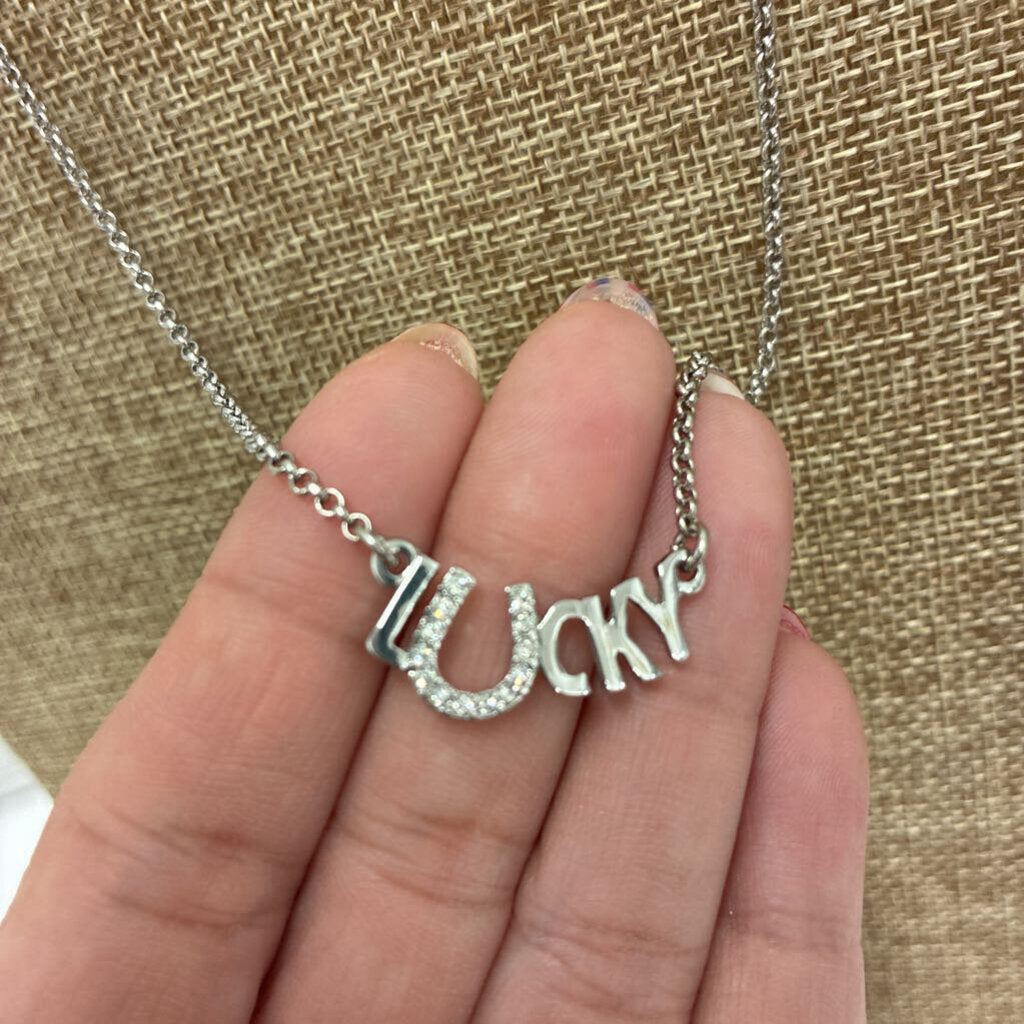 Crystal "Lucky" Pendant Necklace