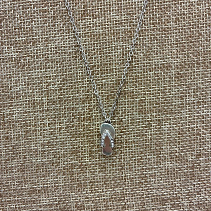 Crystal Flip Flop Necklace