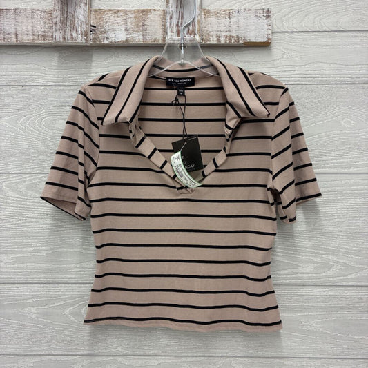 Womens Ribbed Striped Shirt *NEW*