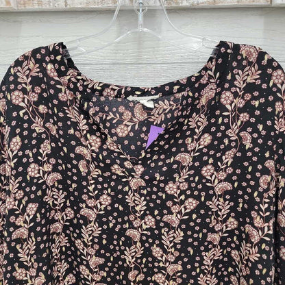 Womens Floral Print L/S Shirt