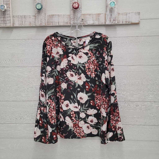 Womens Floral Print L/S Shirt