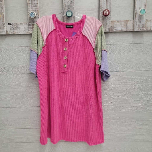 Womens Ribbed S/S Shirt