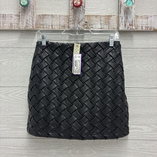 Womens Faux Leather Woven Skirt *NEW*
