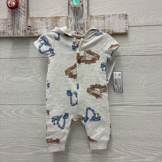 Boys S/S Hoodie Longall Romper *NEW*