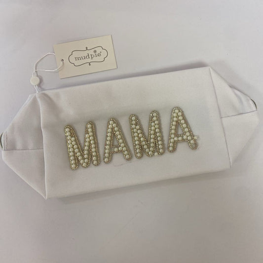 Pearl Embellished MAMA Cosmetic Bag