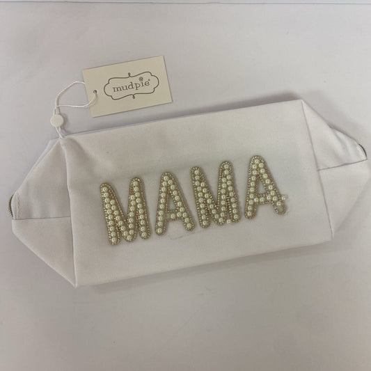 Pearl Embellished MAMA Cosmetic Bag