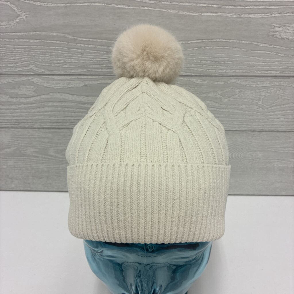 Cable Knit Pom Pom Beanie Hat *NEW*