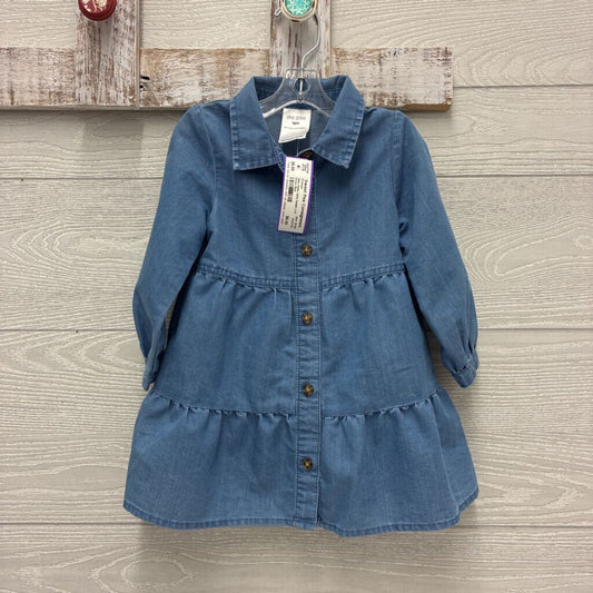 Girls Denim L/S Dress