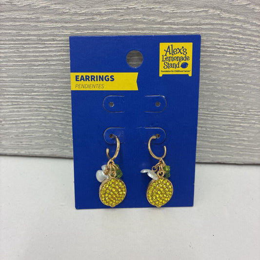 Crystal Lemon Dangle Earrings