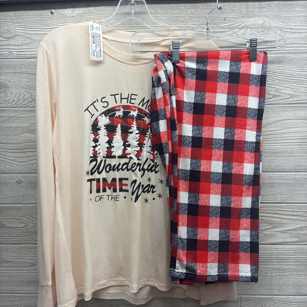 Graphic Shirt & Pants Pajamas Set