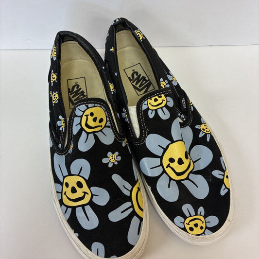 Womens Retro Flower Slip-On Sneakers