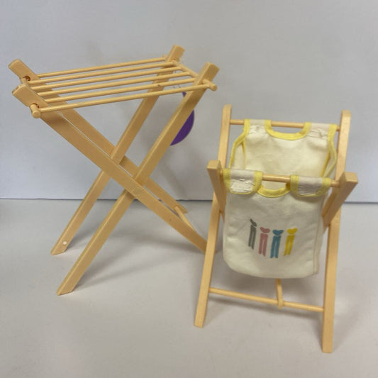 Laundry Basket & Drying Rack Playset