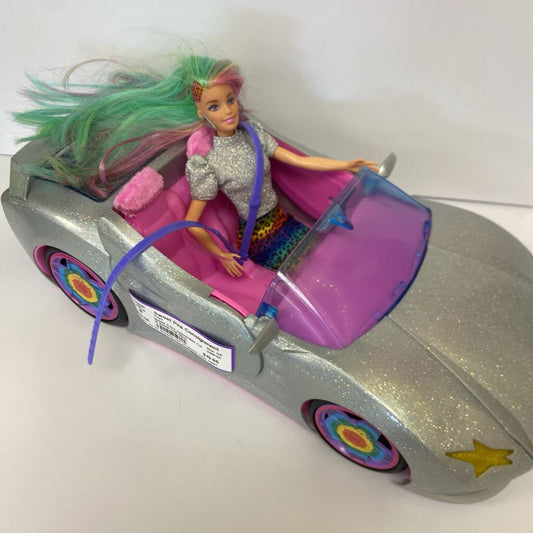 Extra Convertible Car & Barbie Doll