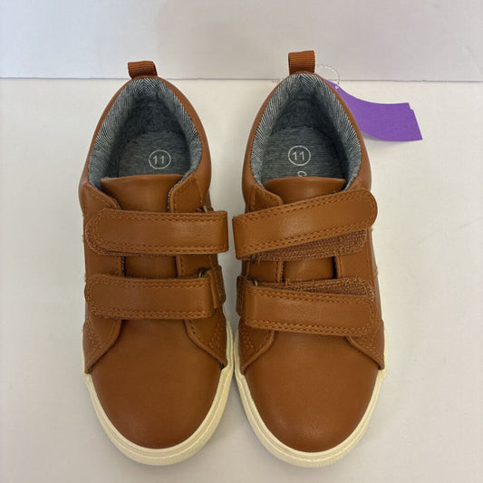 Boys No-Tie Faux Leather Sneakers
