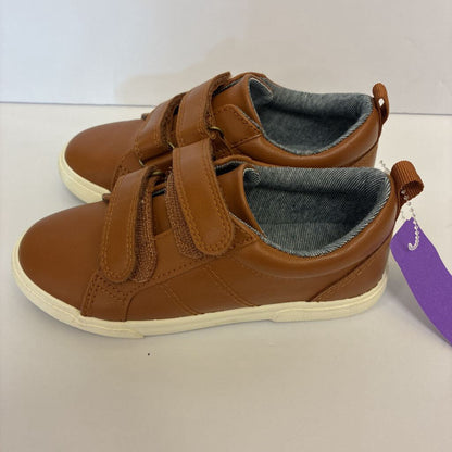 Boys No-Tie Faux Leather Sneakers