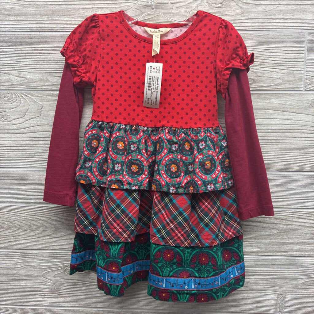 Girls Plaid Holiday Dress