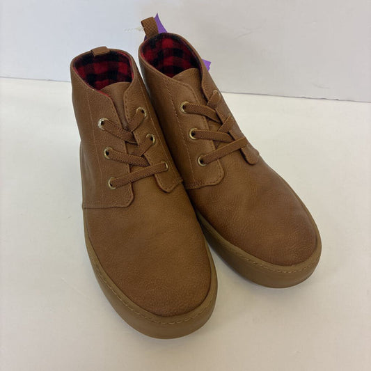 Boys No-Tie Faux Leather Boots