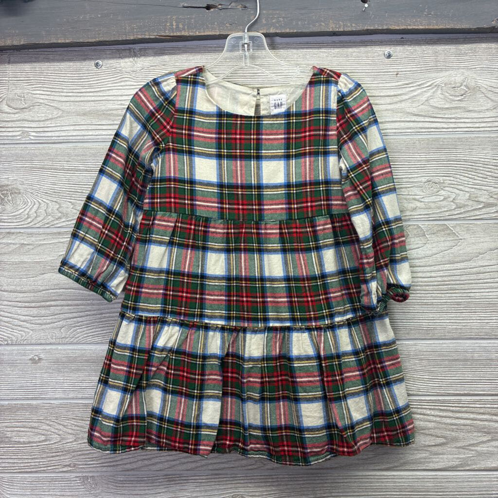 Girls Flannel L/S Dress